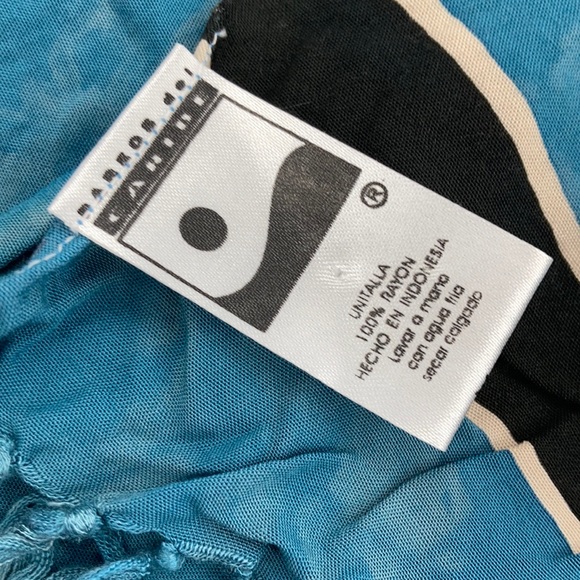 Fringed Island Sarong Swimsuit Coverup OS - Picture 5 of 6